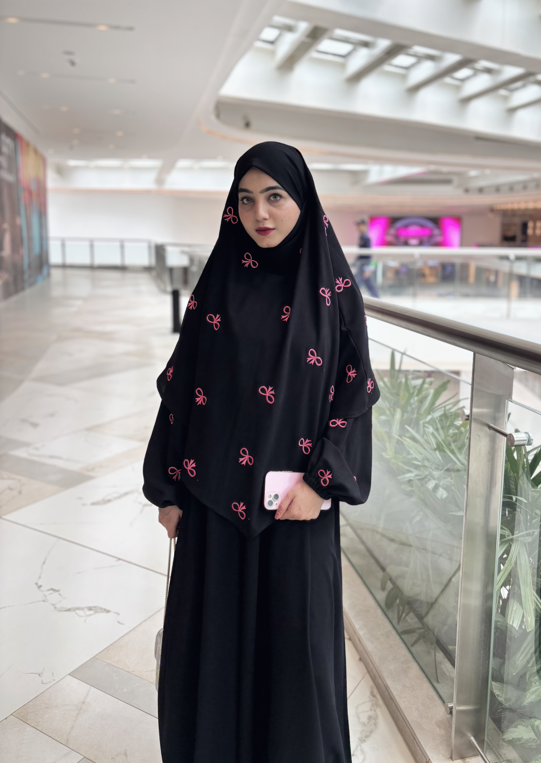 Bow Abaya (Black) - Image 5