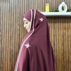 Haya Chadar with Embroidery (Maroon)