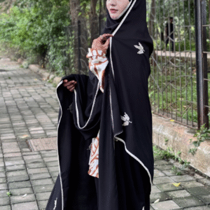 Haya Chadar with Embroidery (Black)