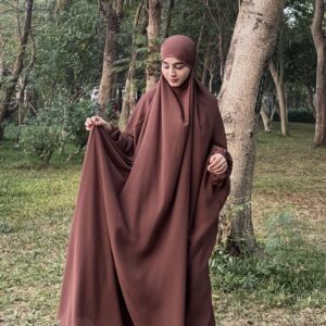 One Piece Jilbab (Brown)