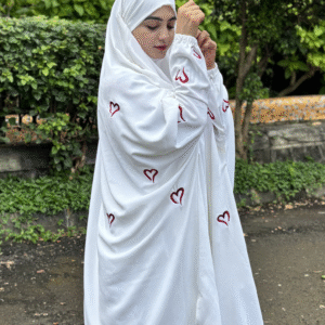 Qalb Shehwar Jilbab (White)
