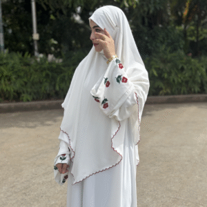 Warda Abaya (White)