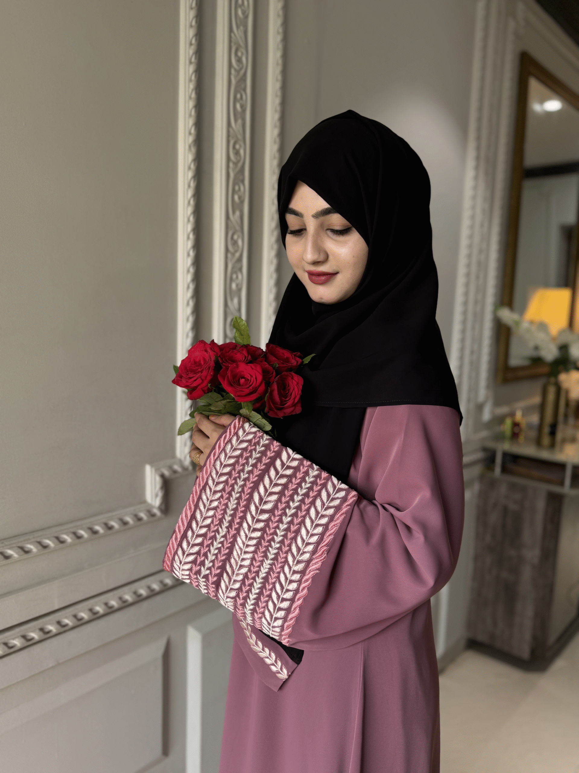 Amirah Abaya (Dreamy Pink)