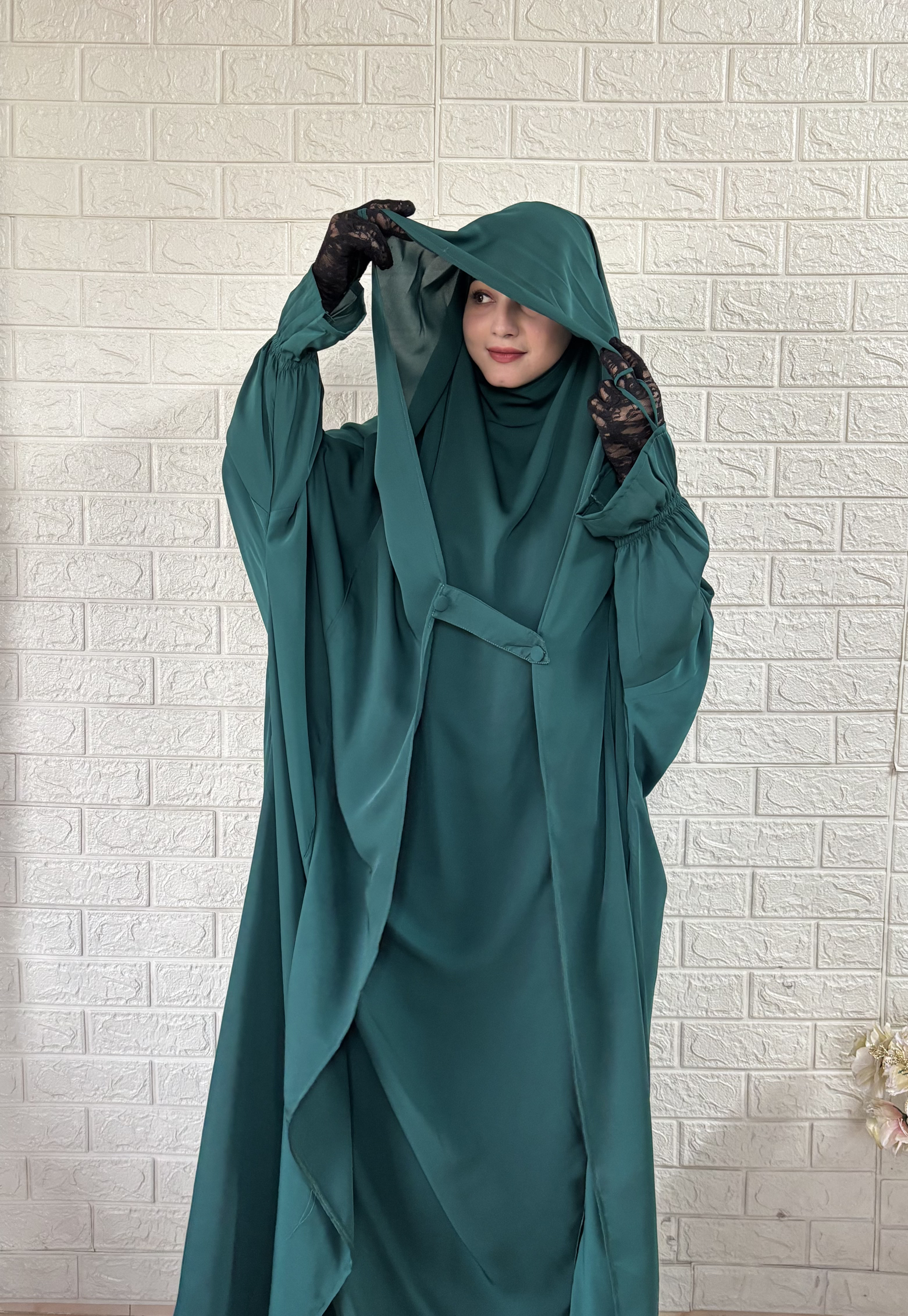 Nigar Jilbab (Bottle Green)