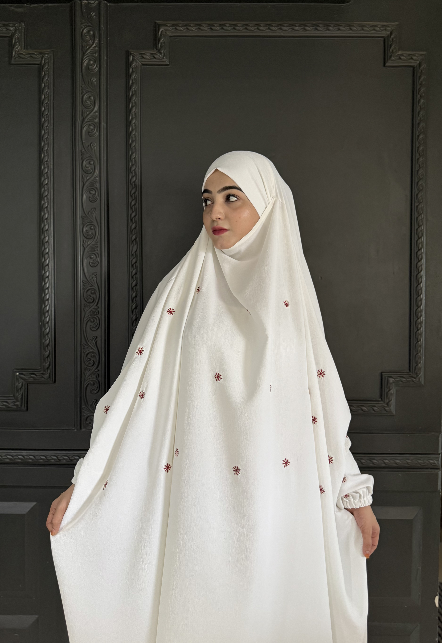 Shehwar Jilbab (White)