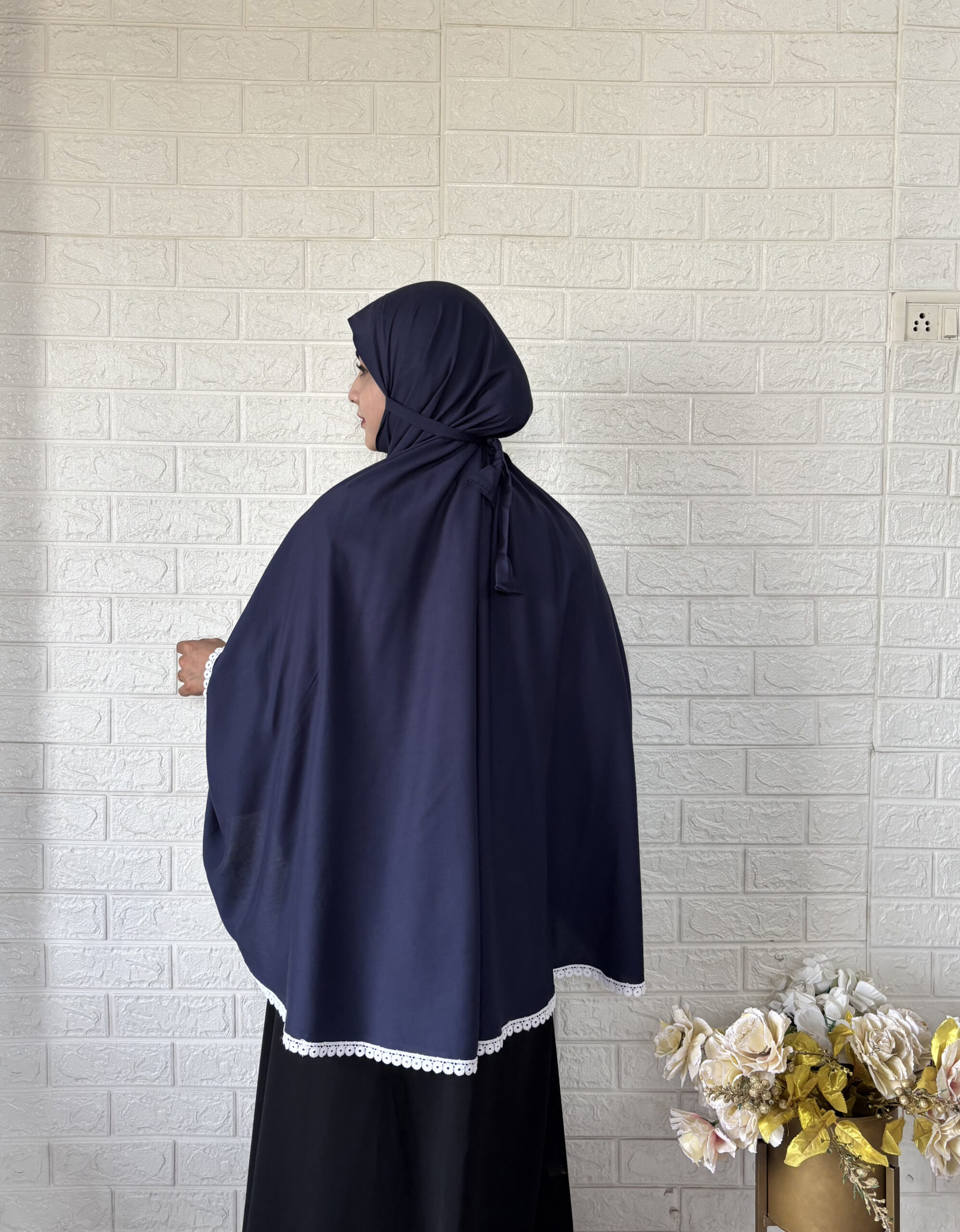Namaz Makhna without Sleeve (48" Navy Blue) - Image 2