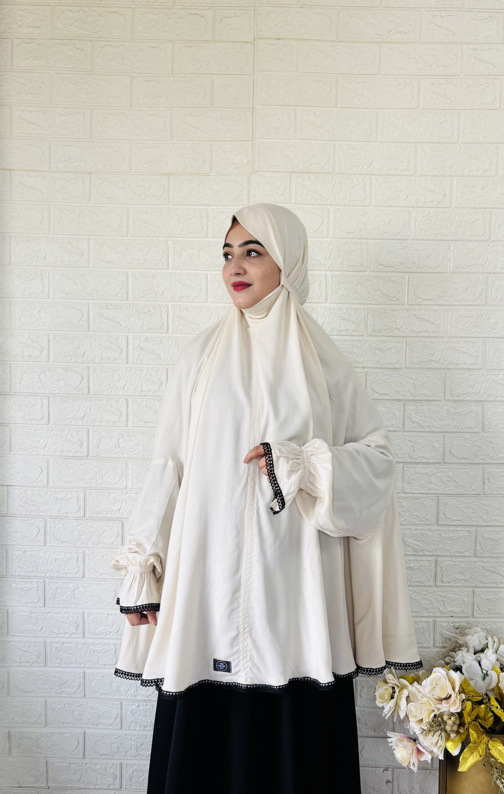 Namaz Makhna With Sleeve (40" Cream Beige)