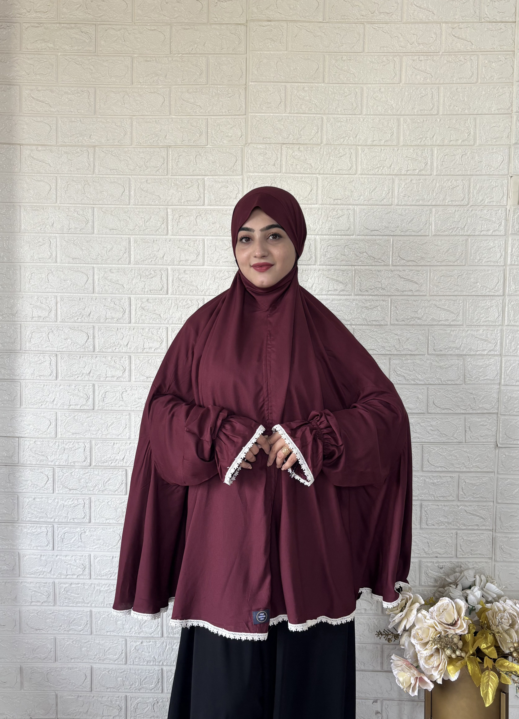 Namaz Makhna With Sleeve (48" Maroon) - Image 2