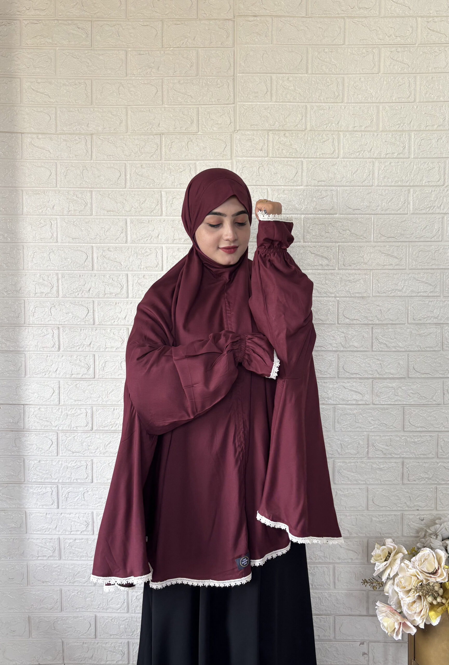 Namaz Makhna With Sleeve (48" Maroon)