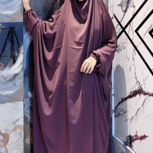 One Piece Jilbab (Plum)