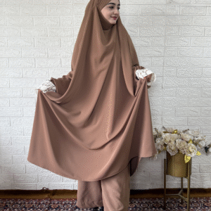 Premium Jilbab with Plazo (Beige)