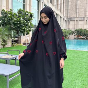 Qalb Shehwar Jilbab (Black)