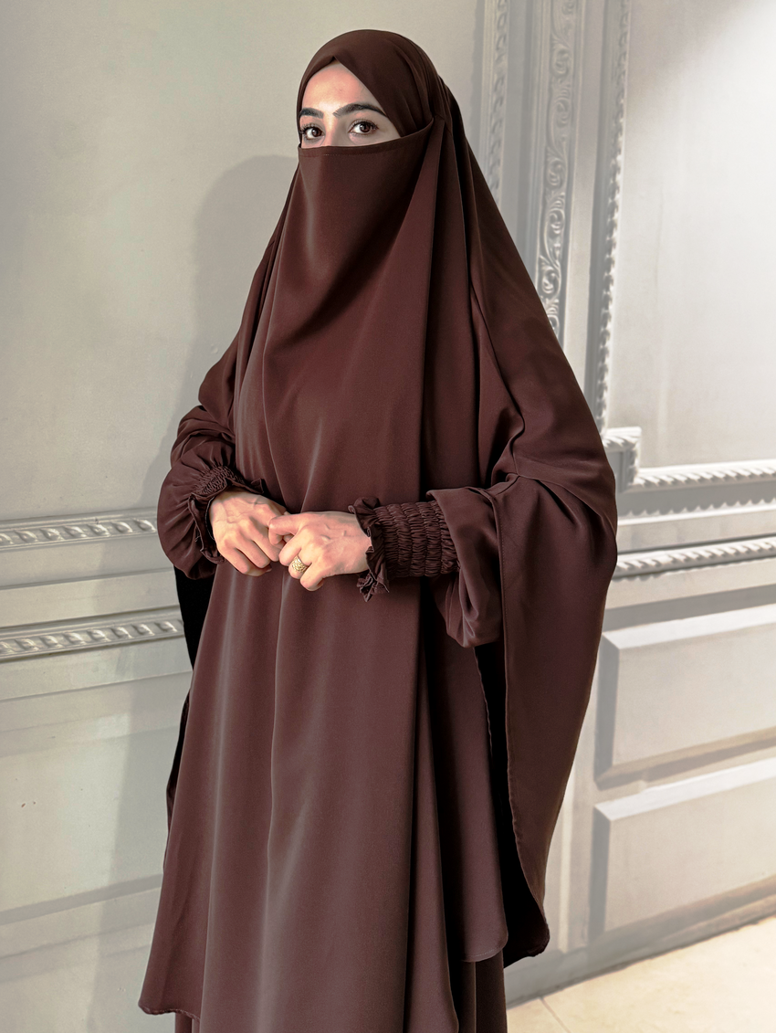 Husn Abaya (Coffee Brown) - Image 3