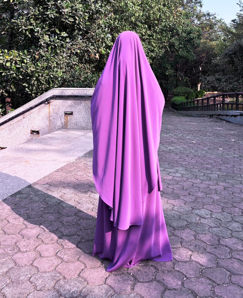 Husn Abaya (Mauve Purple) - Image 2
