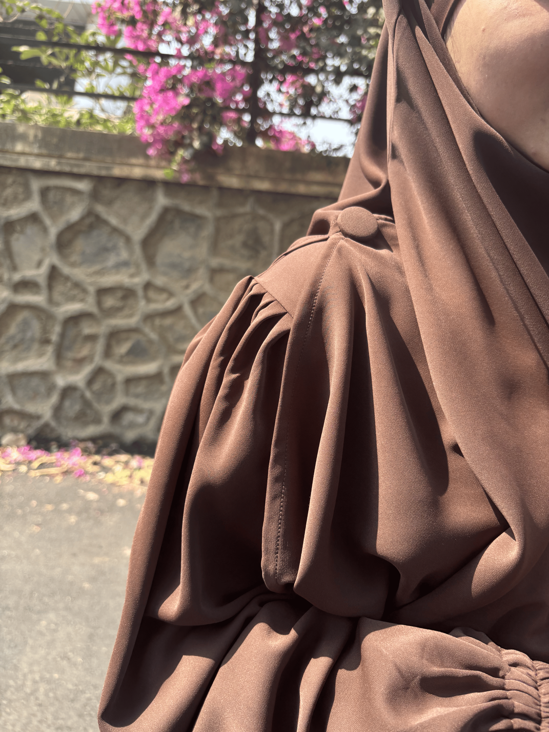 Malikah Abaya (Brown) - Image 2