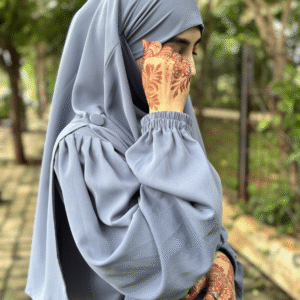 Malikah Abaya (Pouder Blue)