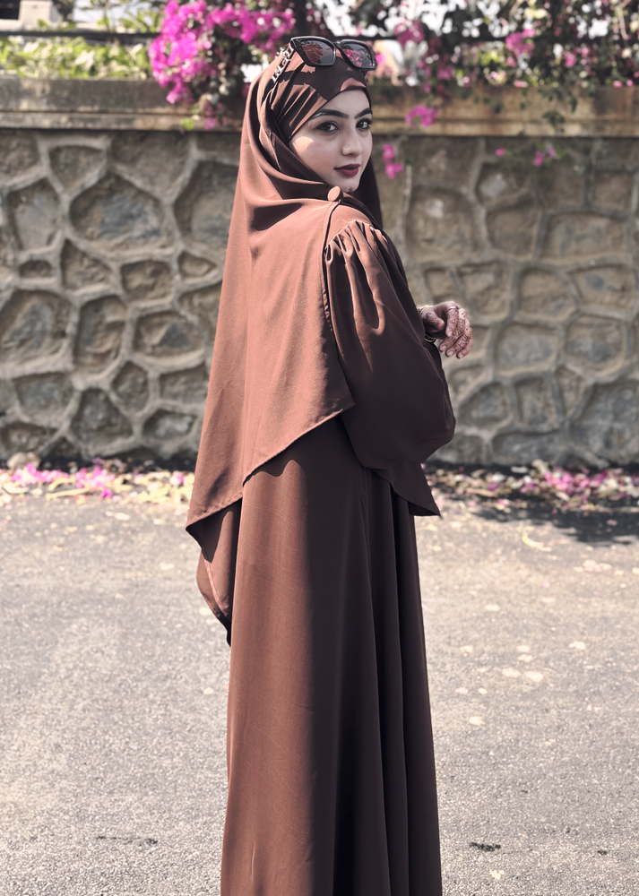 Malikah Abaya (Brown)