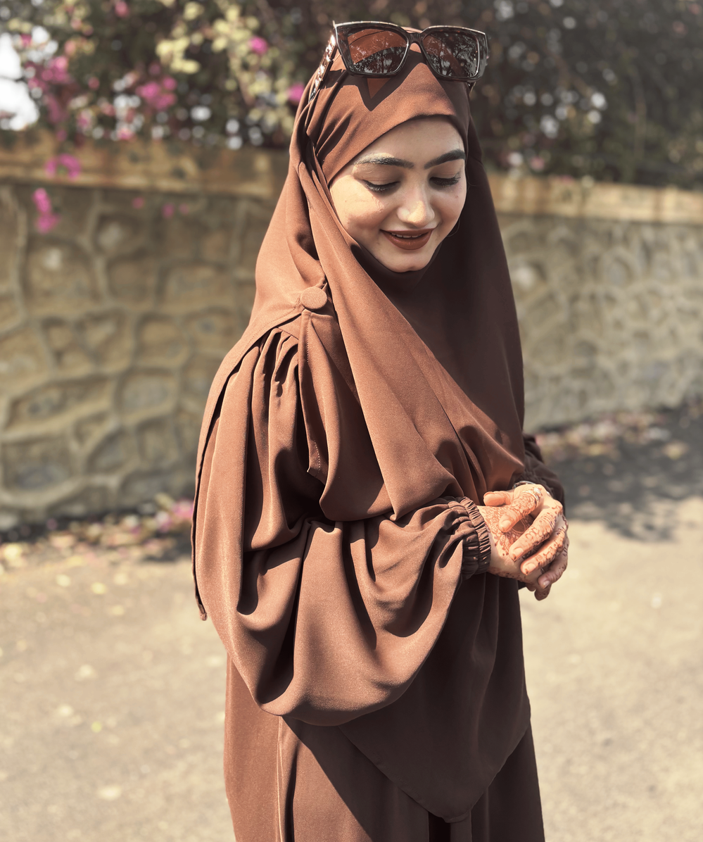 Malikah Abaya (Brown) - Image 4