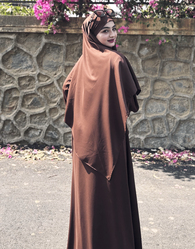 Malikah Abaya (Brown) - Image 5
