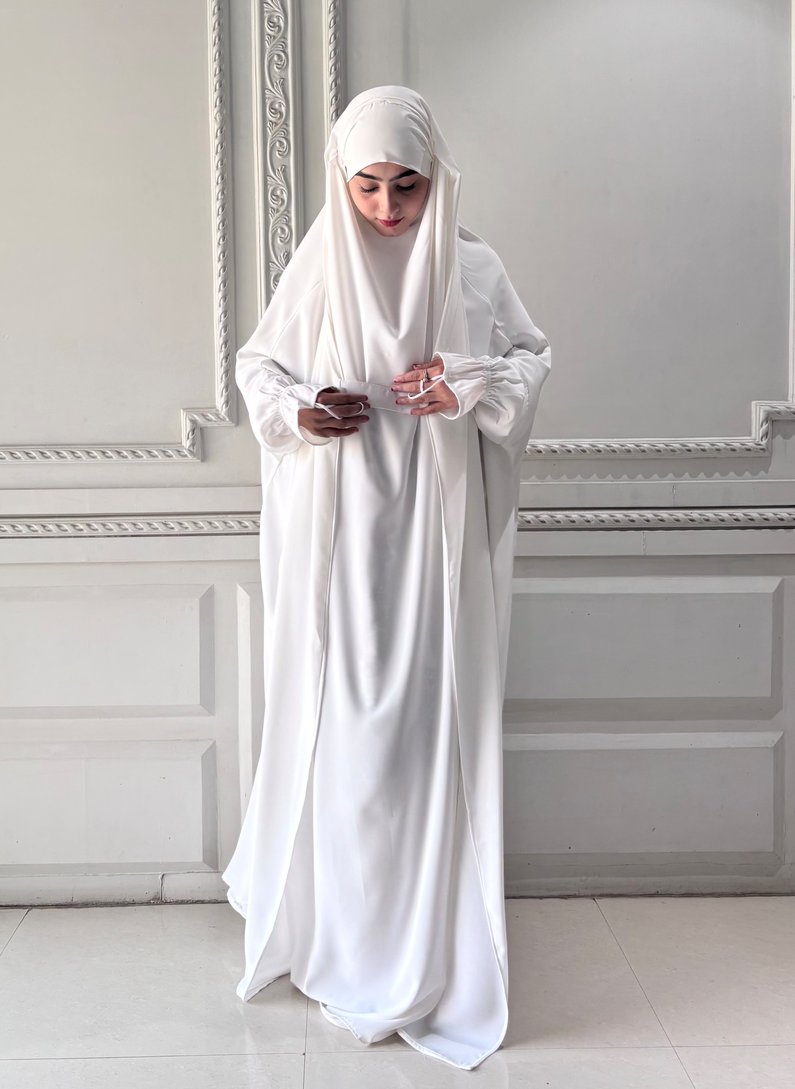 Nigar Jilbab (White) - Image 4