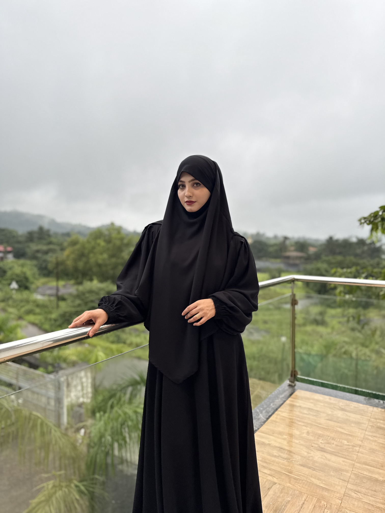 Malikah Abaya (Black) - Image 3