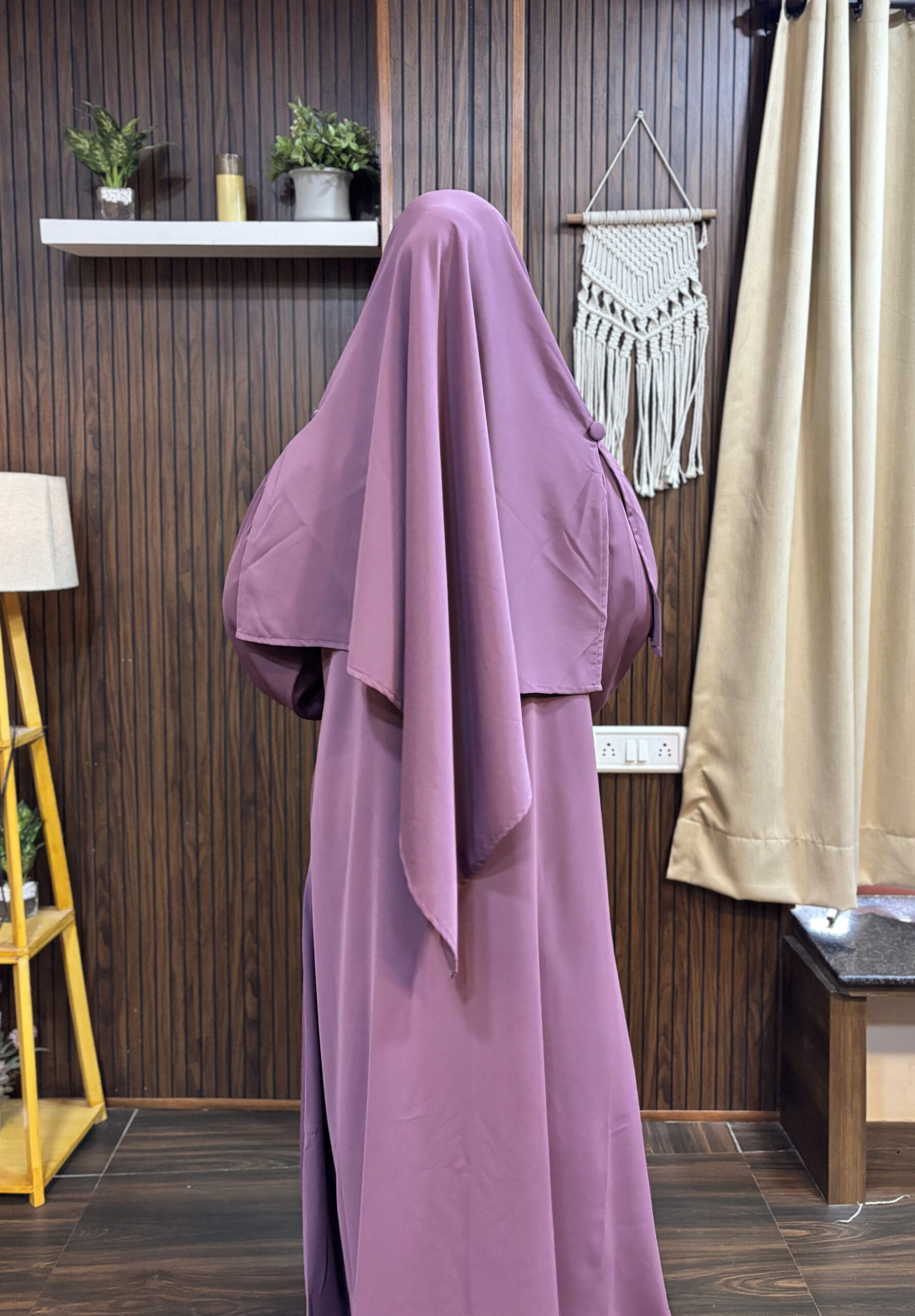 Malikah Abaya (Mauve Pink) - Image 3