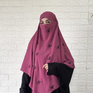 Bow Khimar (Barbie Pink)