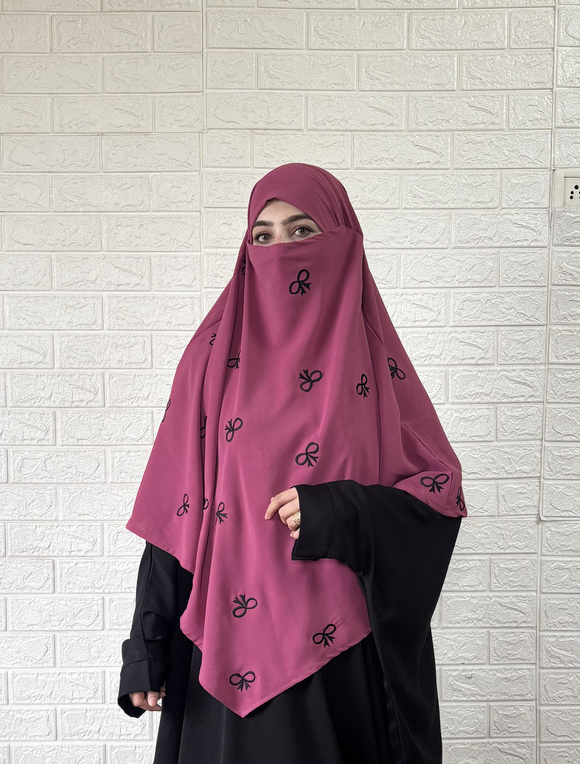 Bow Khimar (Barbie Pink) - Image 2