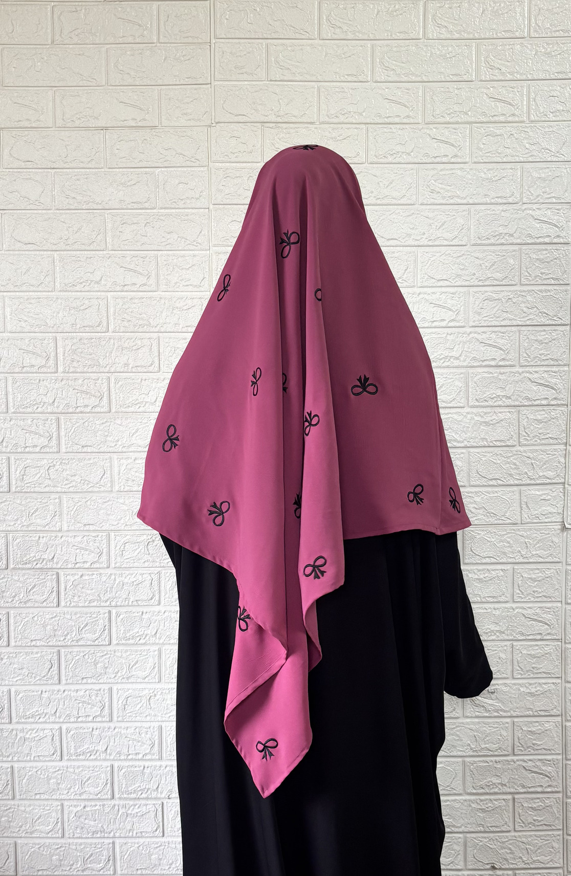 Bow Khimar (Barbie Pink) - Image 3
