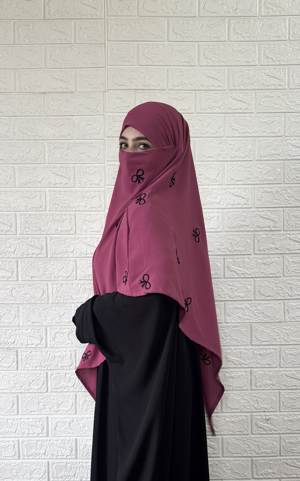 Bow Khimar (Barbie Pink) - Image 4