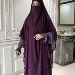 Jannah Abaya (Velvet Grape)