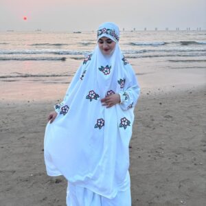 Premium Al Ward Shehwar Jilbab (White)