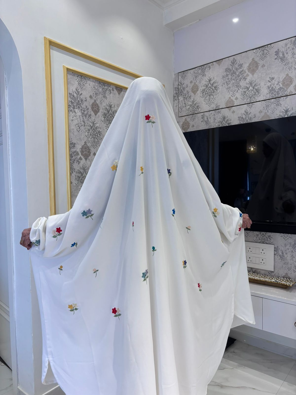 Premium Zuhur Shehwar Jilbab (White) - Image 4