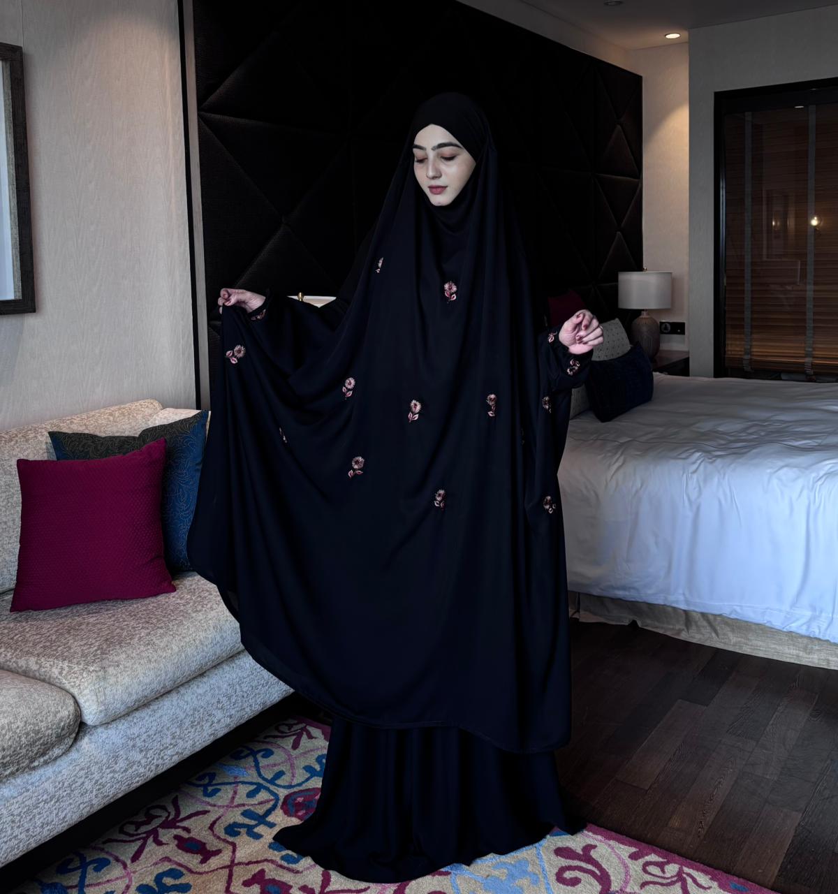 Boho Chick Shehwar Jilbab (Black)