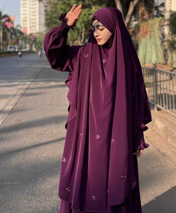 Aswad Khimar (Purple) - Image 3
